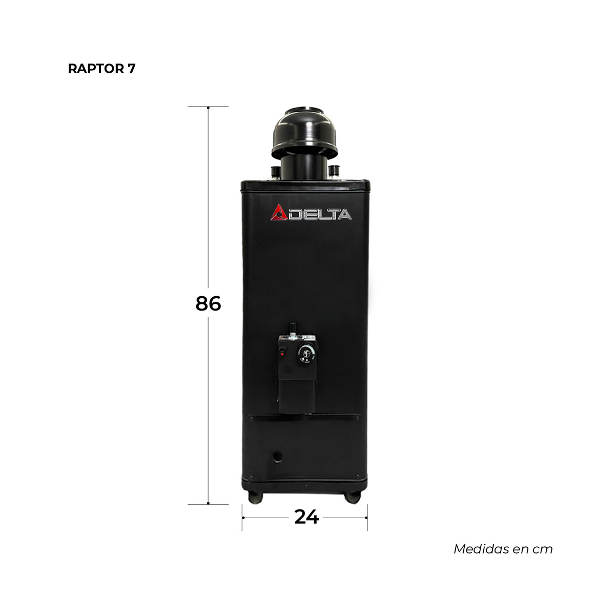 DELTA RAPTOR 7 Calentador Paso 06L Alta Eficiencia Gas LP/Natural