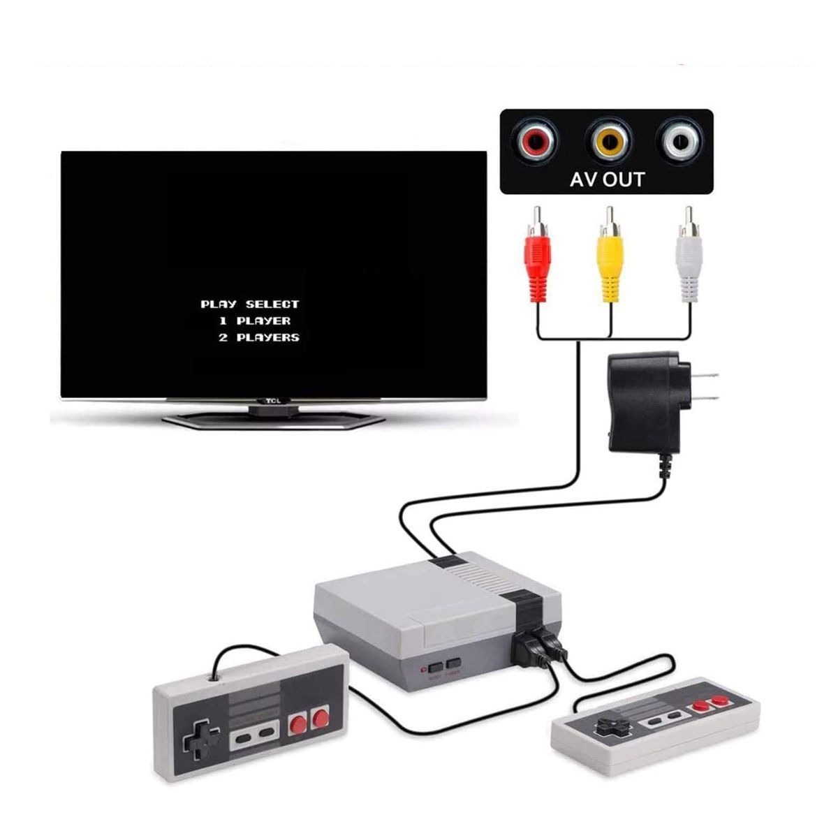Consola Arcade Con 620 Juegos Retro y 2 Controles Se Conecta a la TV Mario Contra