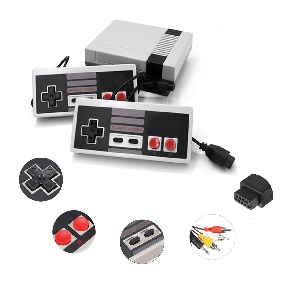 Consola Arcade Con 620 Juegos Retro y 2 Controles Se Conecta a la TV Mario Contra