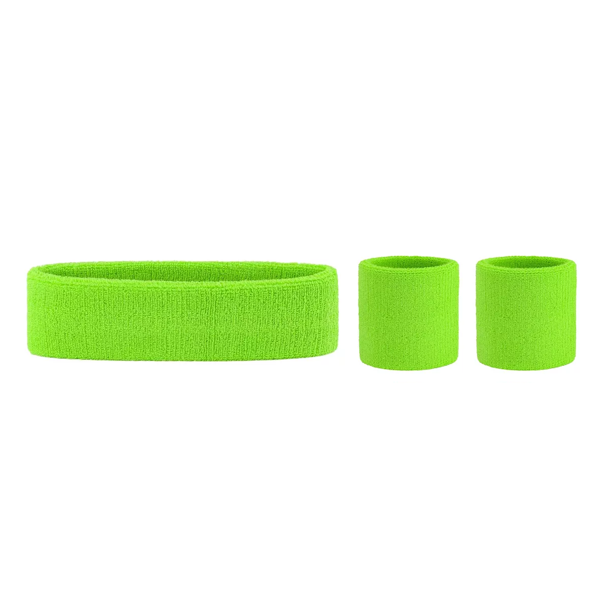 9pzs Elástica Diadema Banda Deportiva Cabeza Sudor Muñequera Amarillo naranja verde