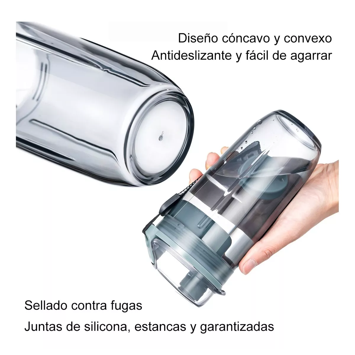 Proteina Shaker Gym Mezcladora Productos Deportivos 400ml Verde Grisaceo
