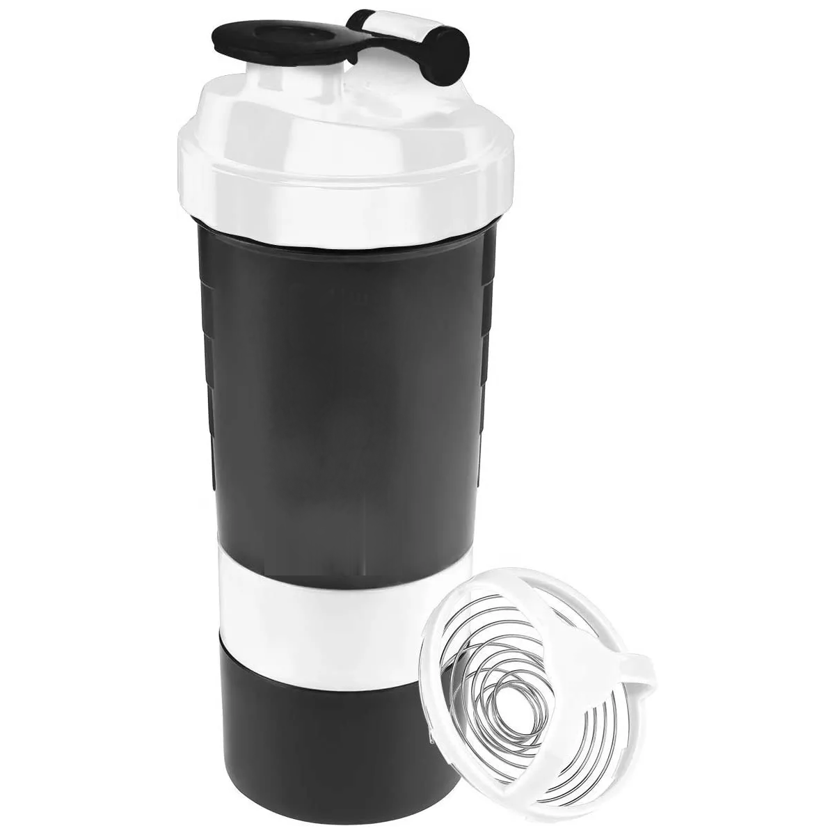 Vaso Mezclador Shaker Deportivo Proteina Suplemento Gym Blanco