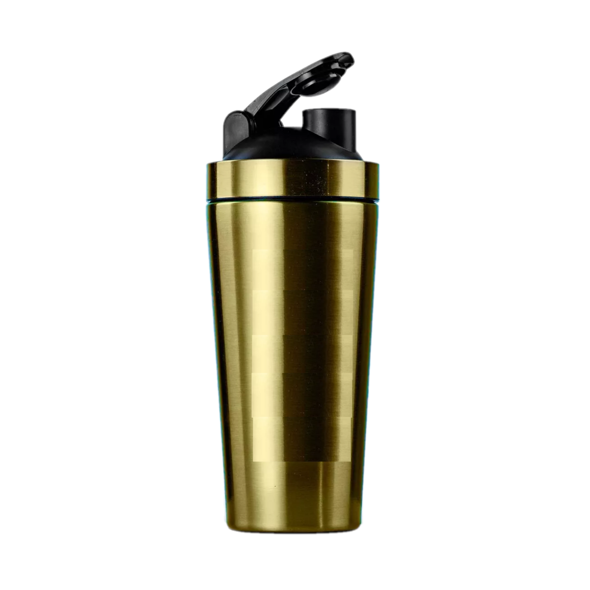 Vaso Shaker aluminio dorado mezclador proteínas