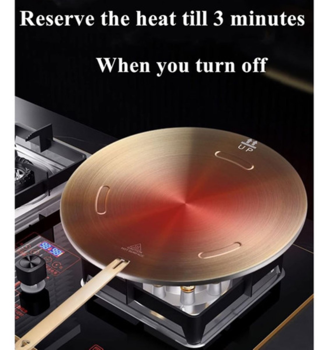 Adaptador De Placa De Inducción/conducción De Calor De 24cm DORADO
