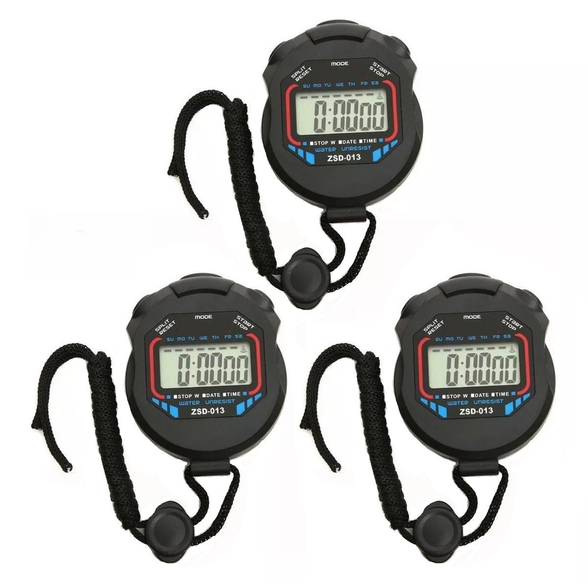 Set 3 Cronómetro Digital Y Profesional Para Deporte Temporizador