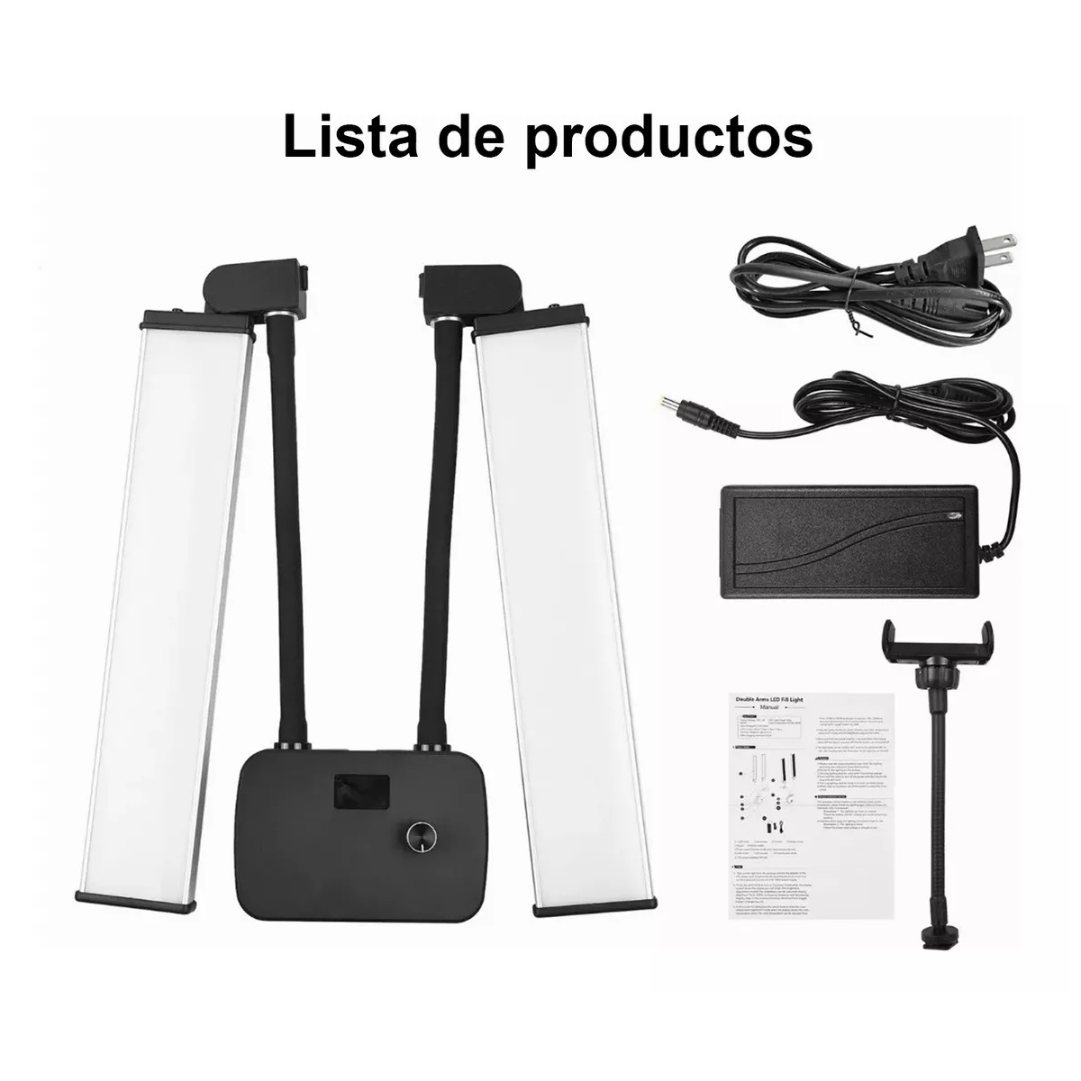 Lámpara Para Fotografía De Belleza, Luz De Relleno De Doble