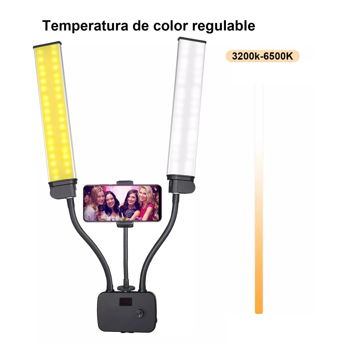 Lámpara Para Fotografía De Belleza, Luz De Relleno De Doble