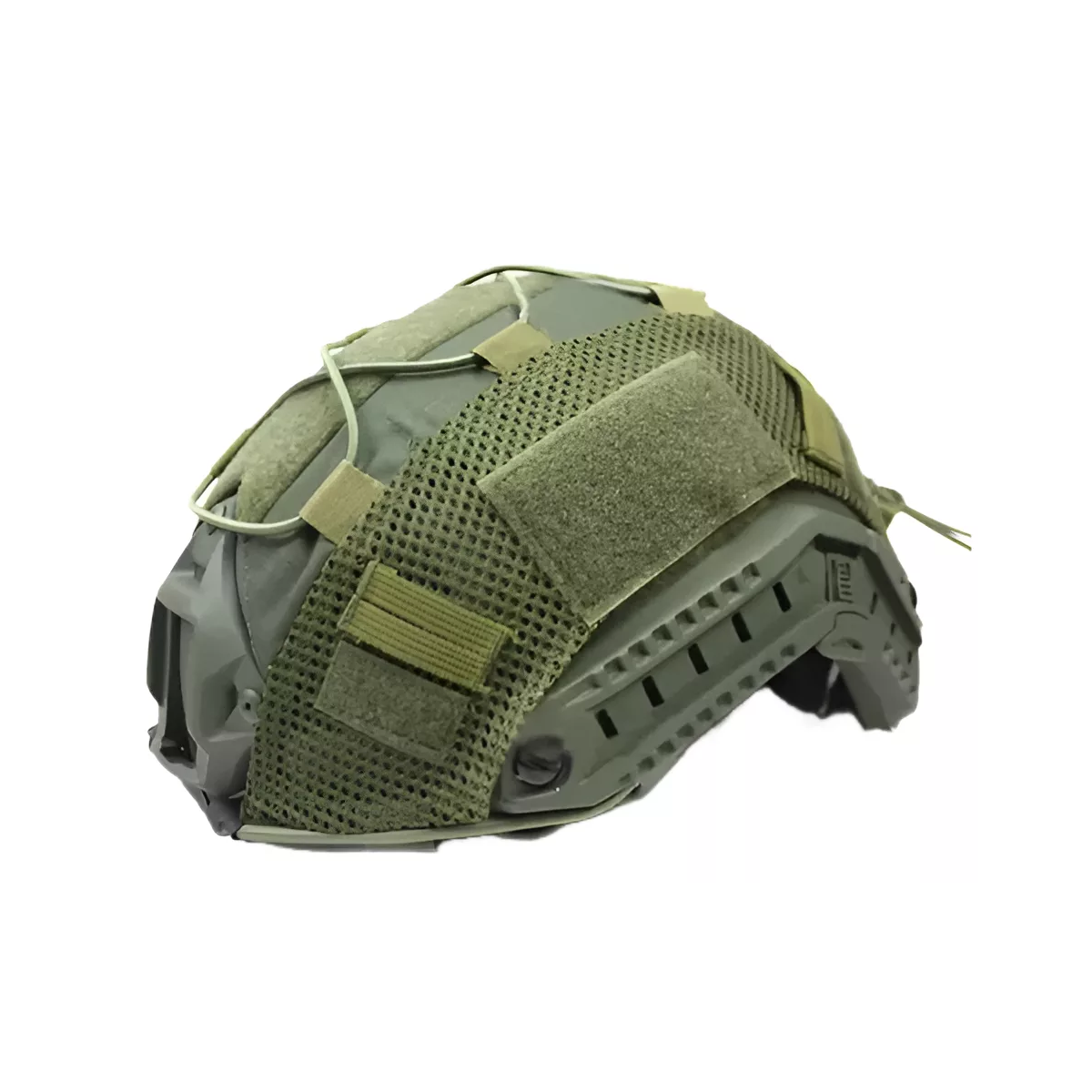 Forro Para Casco Táctico Negro Corte Alto Recortado Verde Militar