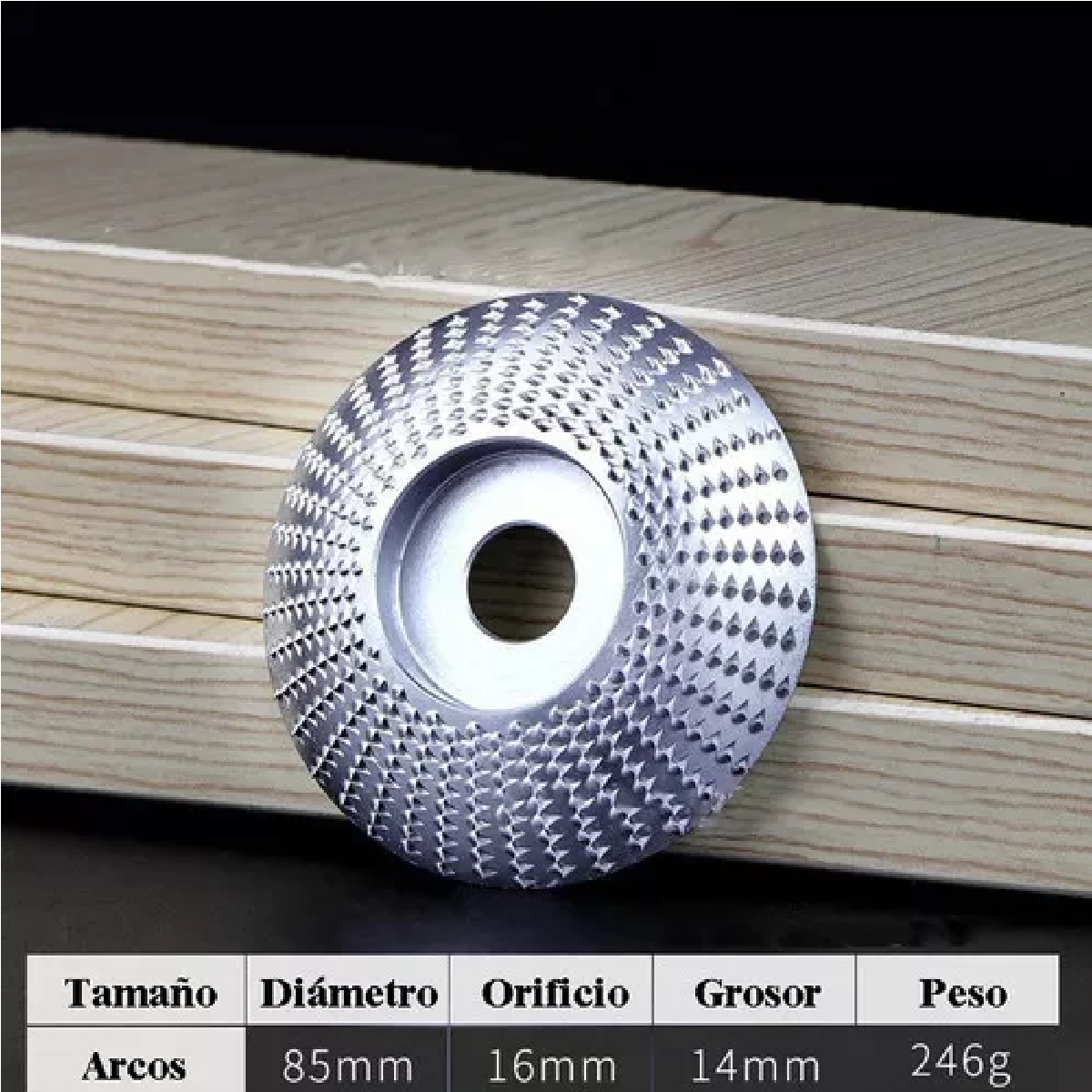 Disco Abrasivo Para Amoladora Angular De Madera 4pieza Plata