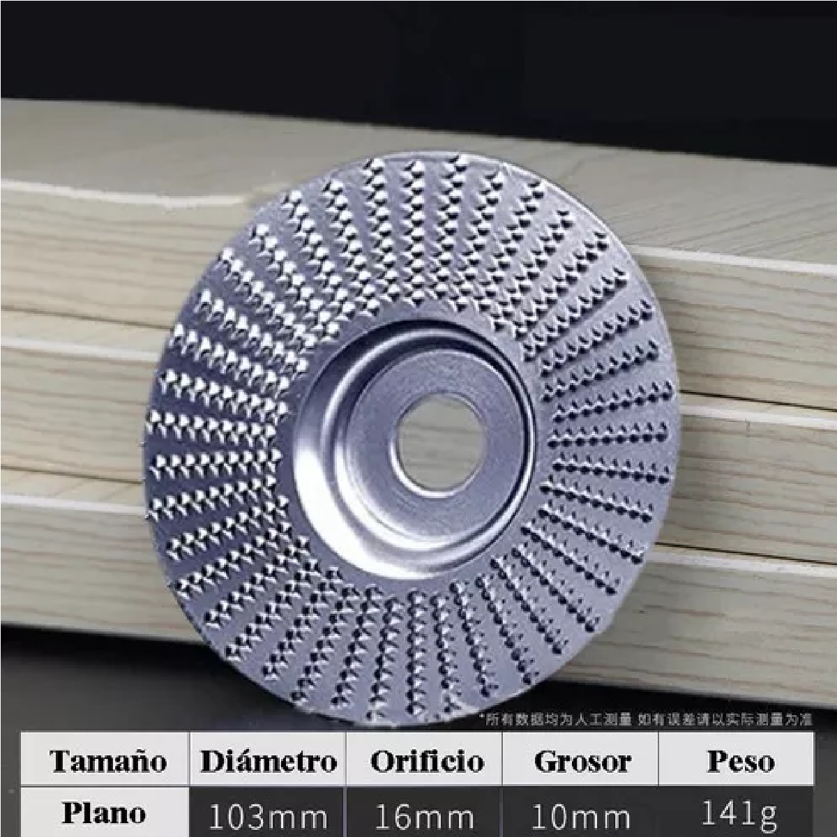 Disco Abrasivo Para Amoladora Angular De Madera 4pieza Plata