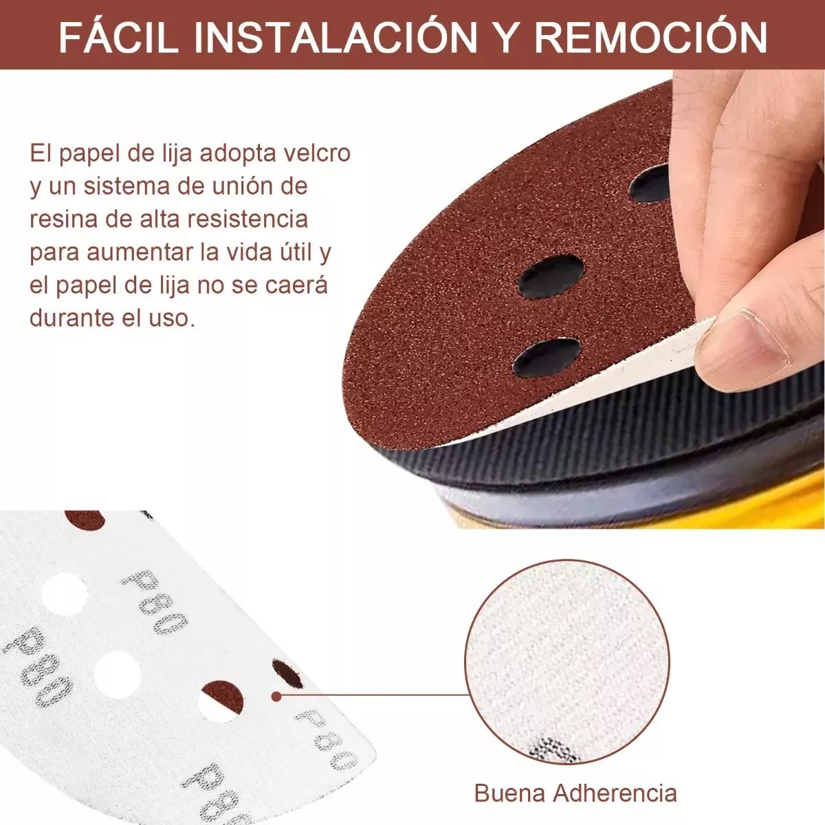 160 Piezas Discos De Lija Perforado De 5 Pulgadas 60-2000#