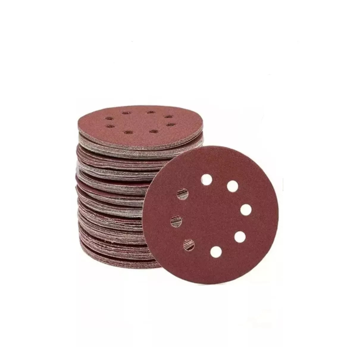 160 Piezas Discos De Lija Perforado De 5 Pulgadas 60-2000#