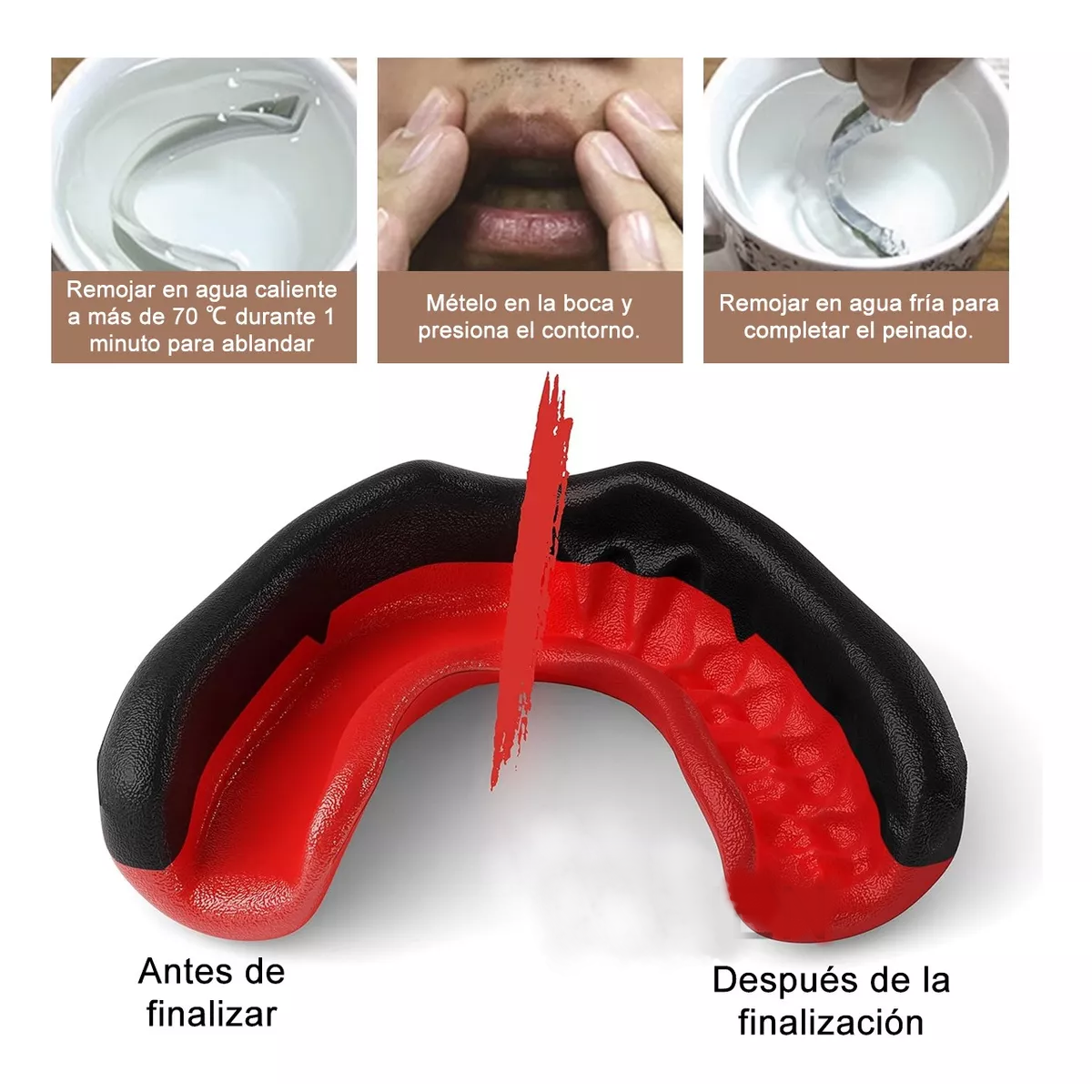 3pz Protector Bucal Boxeo Taekwondo Y Deportivos Para Adulto