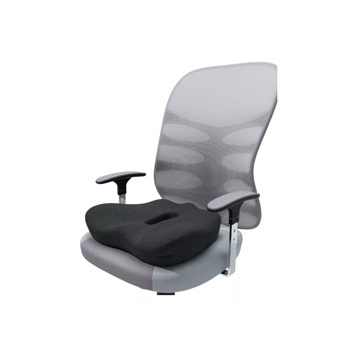 Cojin De Gel Asiento Ergonomico Para Sillas Auto De Oficina Negro