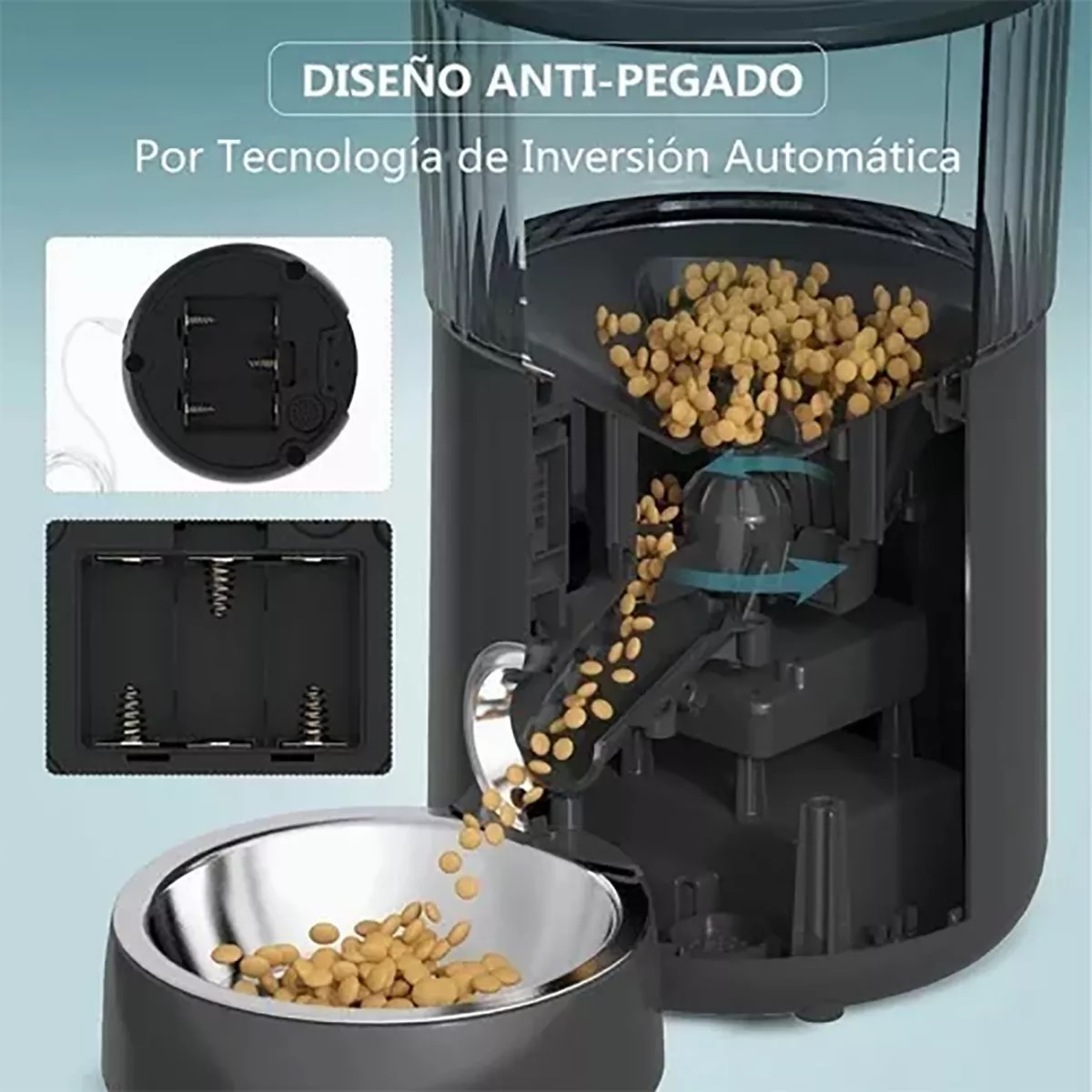 4l Alimentador Automatico Perro Gato Mascota Pantalla Touch