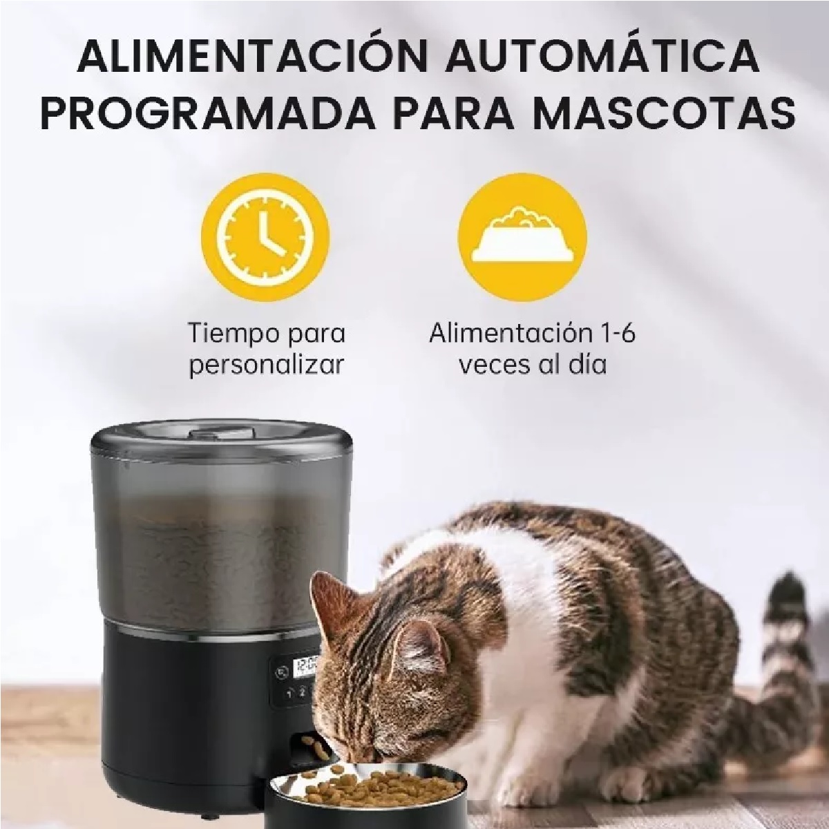 4l Alimentador Automatico Perro Gato Mascota Pantalla Touch