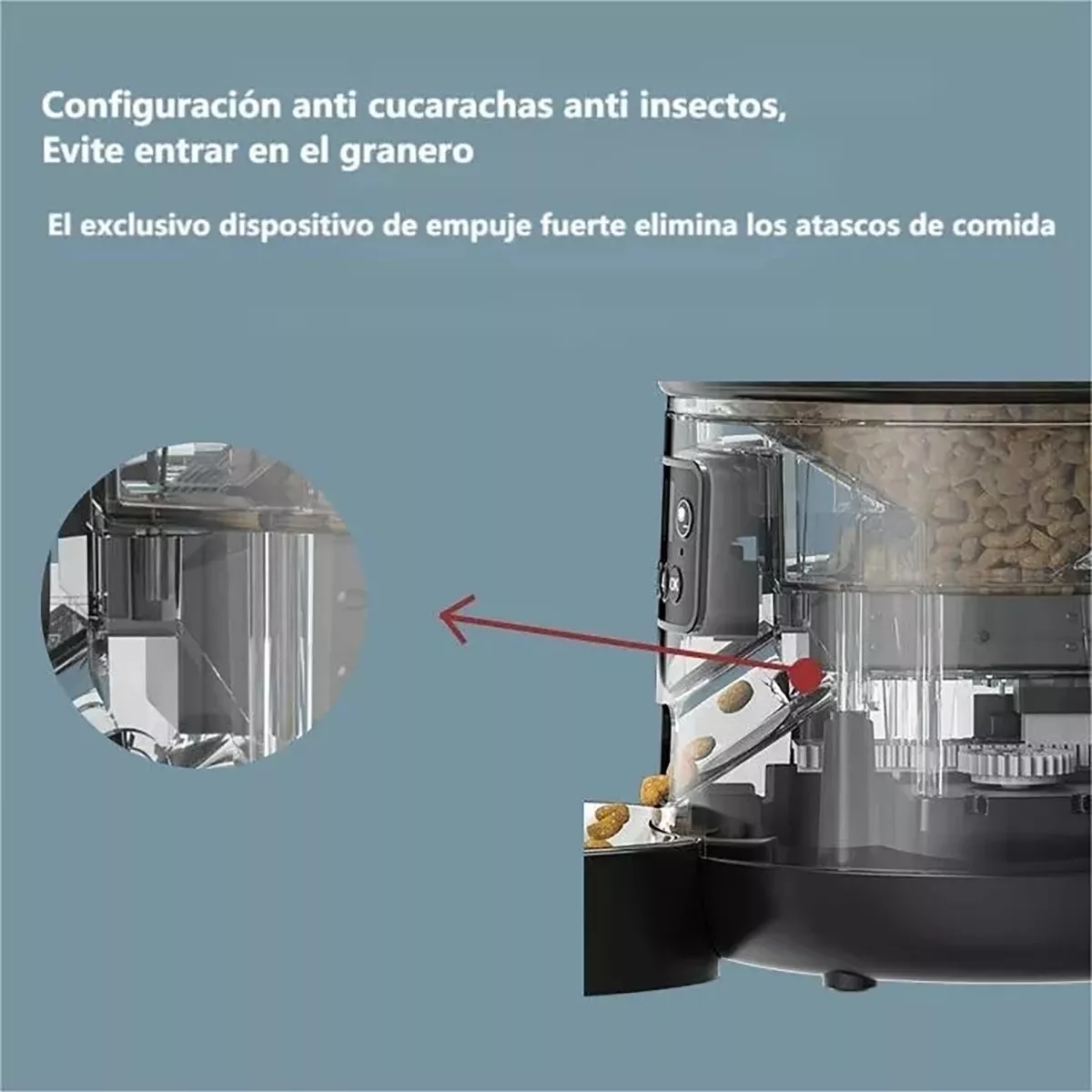 4l Alimentador Automatico Perro Gato Mascota Pantalla Touch