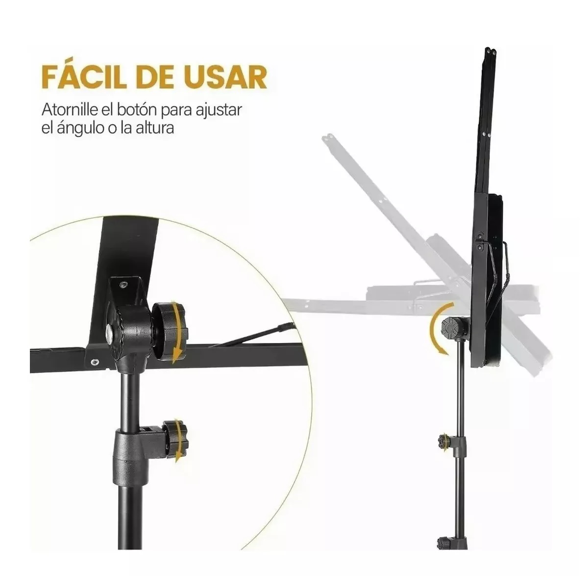 Atril Para Partituras práctico Ajustable Plegable Portátil