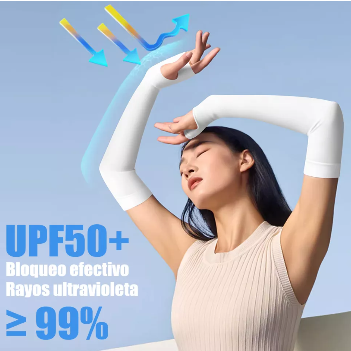 Mangas Protectoras Uv Para Brazos - 10 Pares 5 Colores