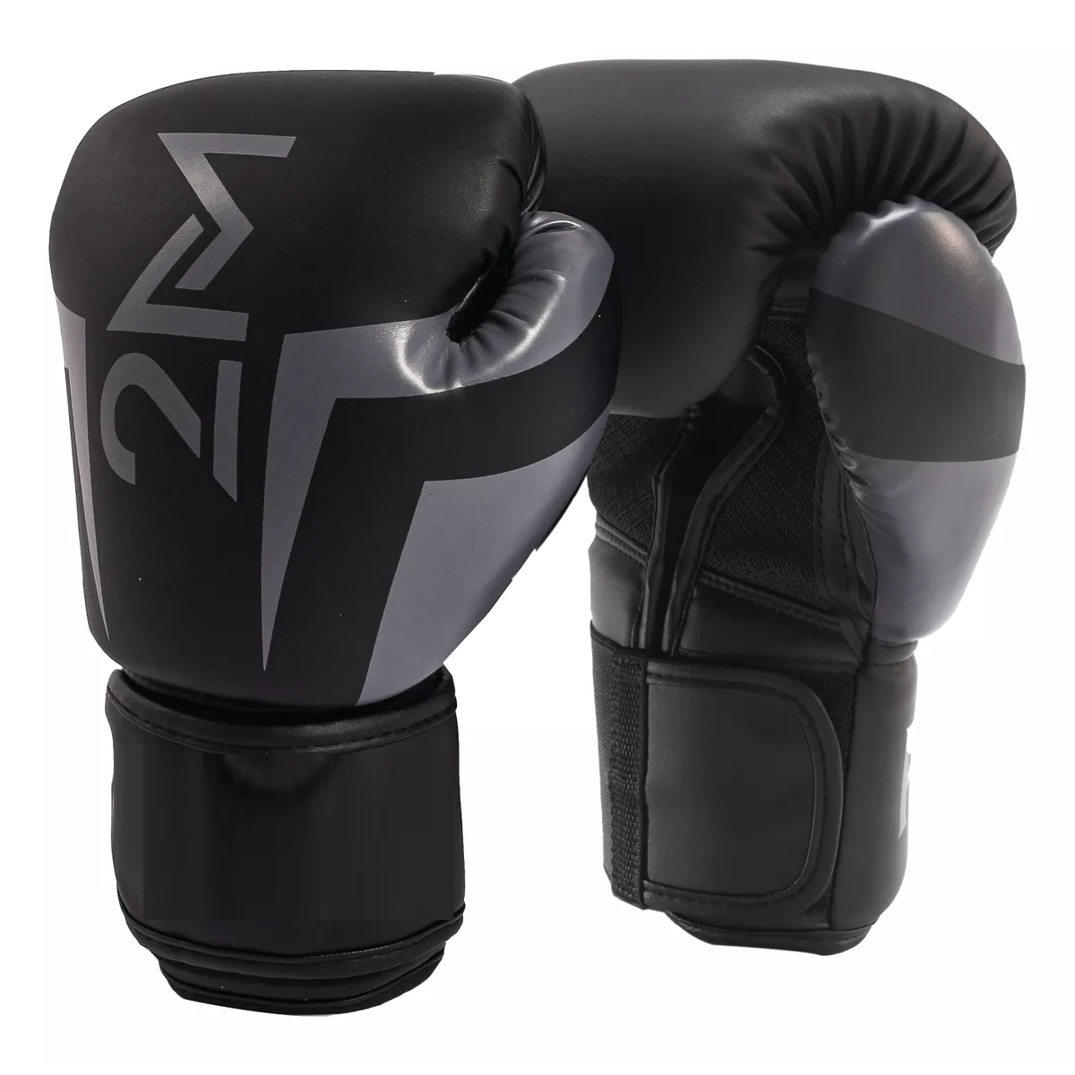Guantes De Boxeo 12 Oz Kick Boxing Profesional Thai Mma Negro