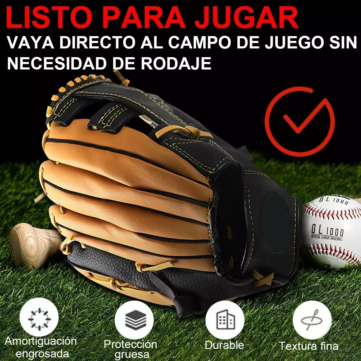 Guante De Béisbol Para Juvenil De Piel De Vaca 11.5"