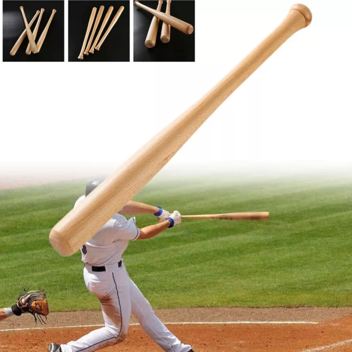 Bates Béisbol Profesional Bat Softbol Bat De Madera 32 In