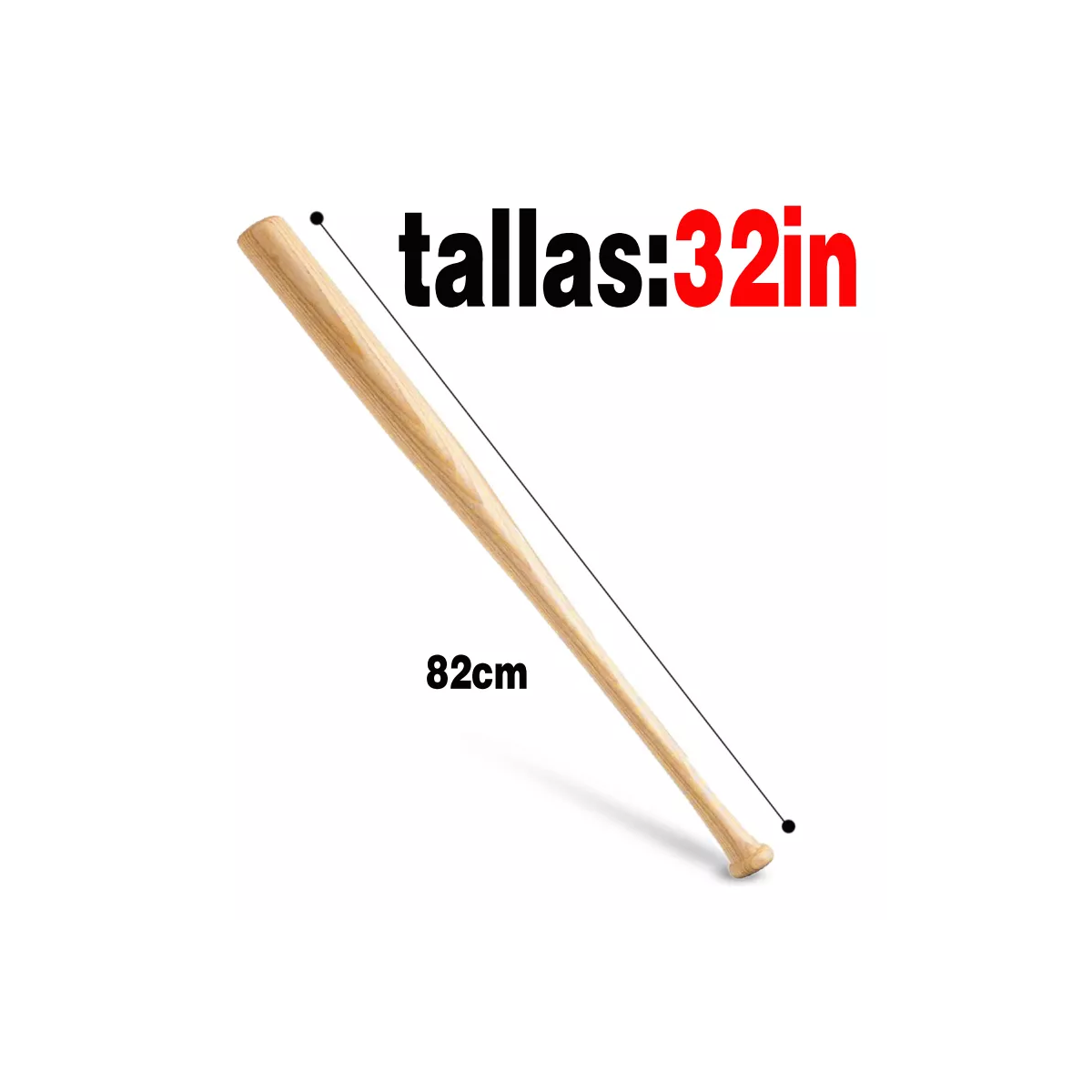 Bates Béisbol Profesional Bat Softbol Bat De Madera 32 In