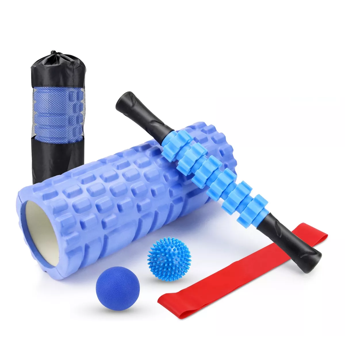 Rodillo Espuma Yoga Pilates Foam Roller Juego De Masaje 6pzs
