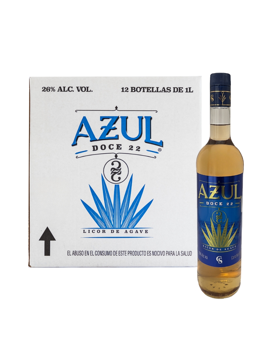 Caja Licor de Agave Azul Doce 22 Oro 1000 Ml