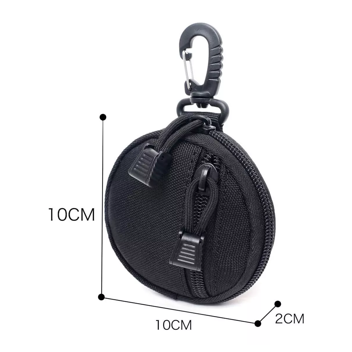 2 Pcs Pequeño Bolsas Colgantes Tácticos Multifunción Hombre Negro