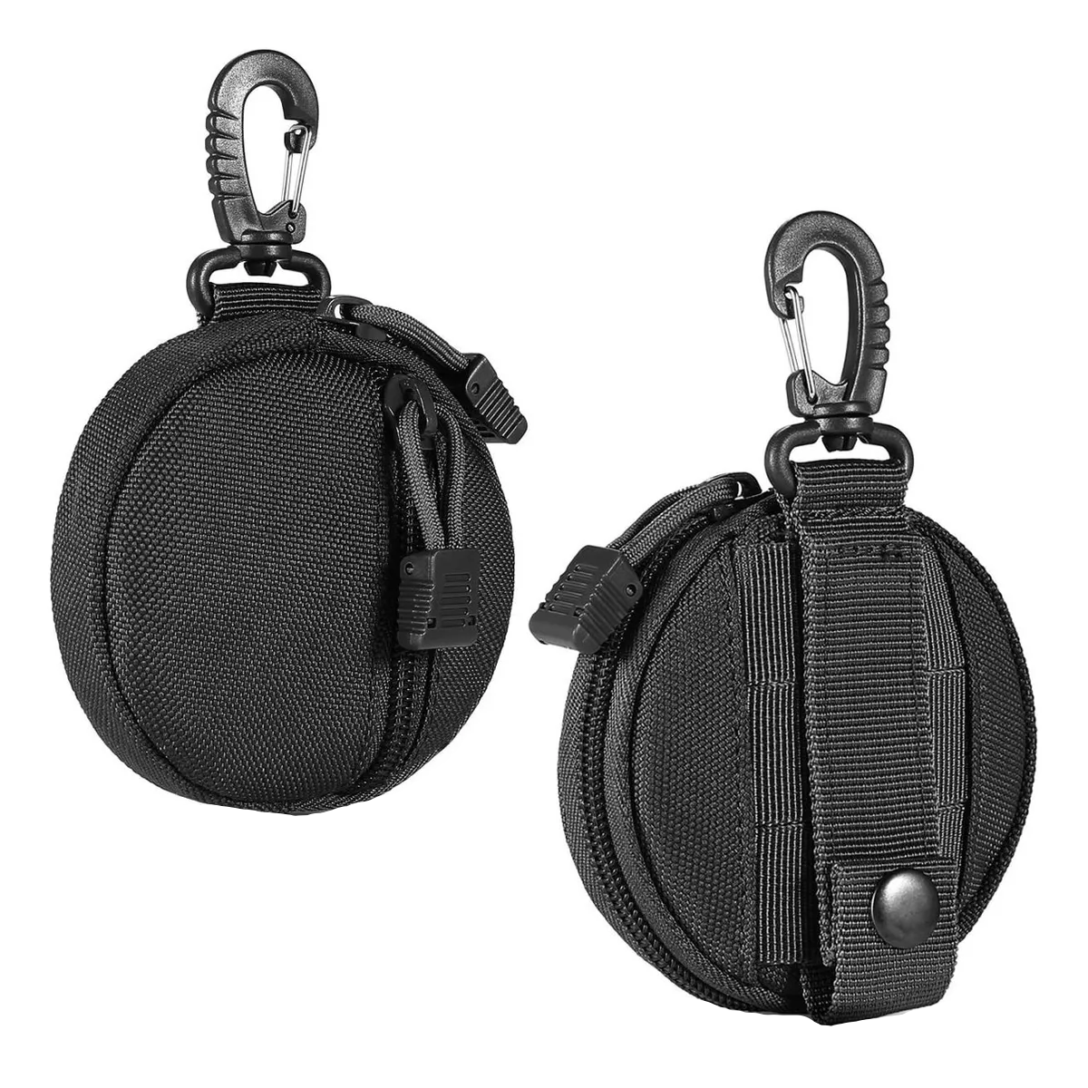 2 Pcs Pequeño Bolsas Colgantes Tácticos Multifunción Hombre Negro