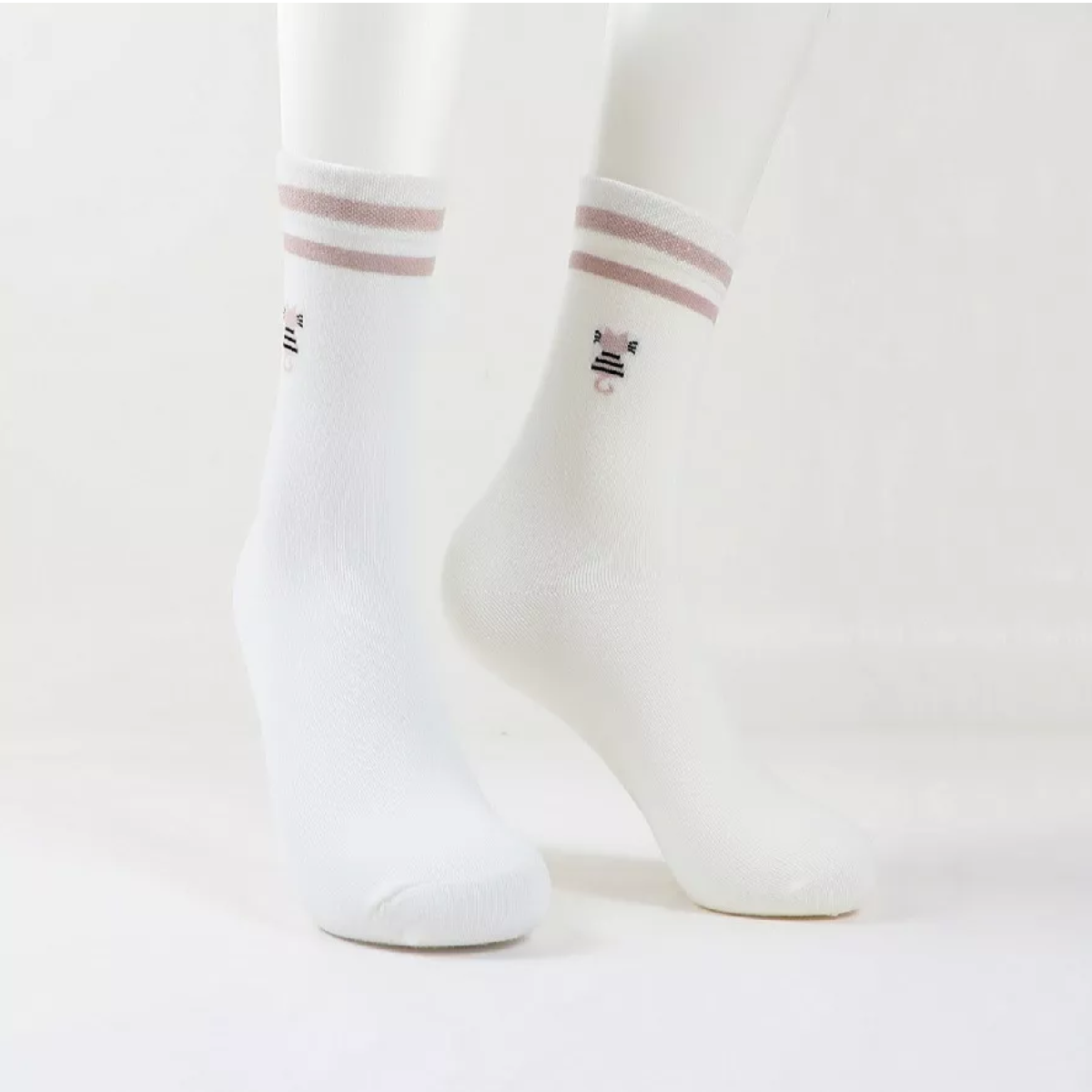 6 Pares Calcetines Largas Y Calcetas Para Mujer 6 Colores