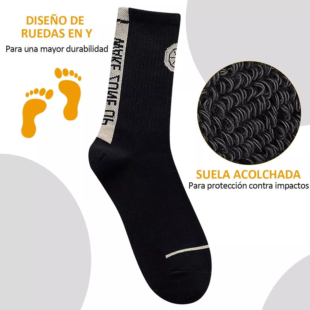 12 Pares Calcetas Y Calcetines Calceta Deportiva Hombre Moda Negro