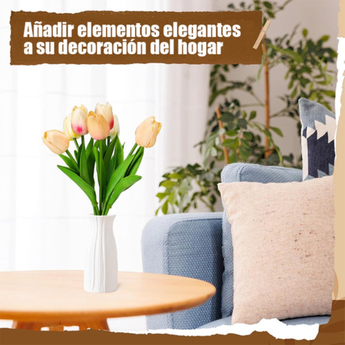 6pcs Jarrón De Cerámica Para La Decoración Moderna Del Hogar blanco