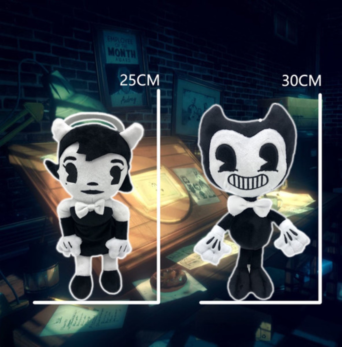 Peluche Bendy And The Ink Bendy&alice BLANCO NEGRO