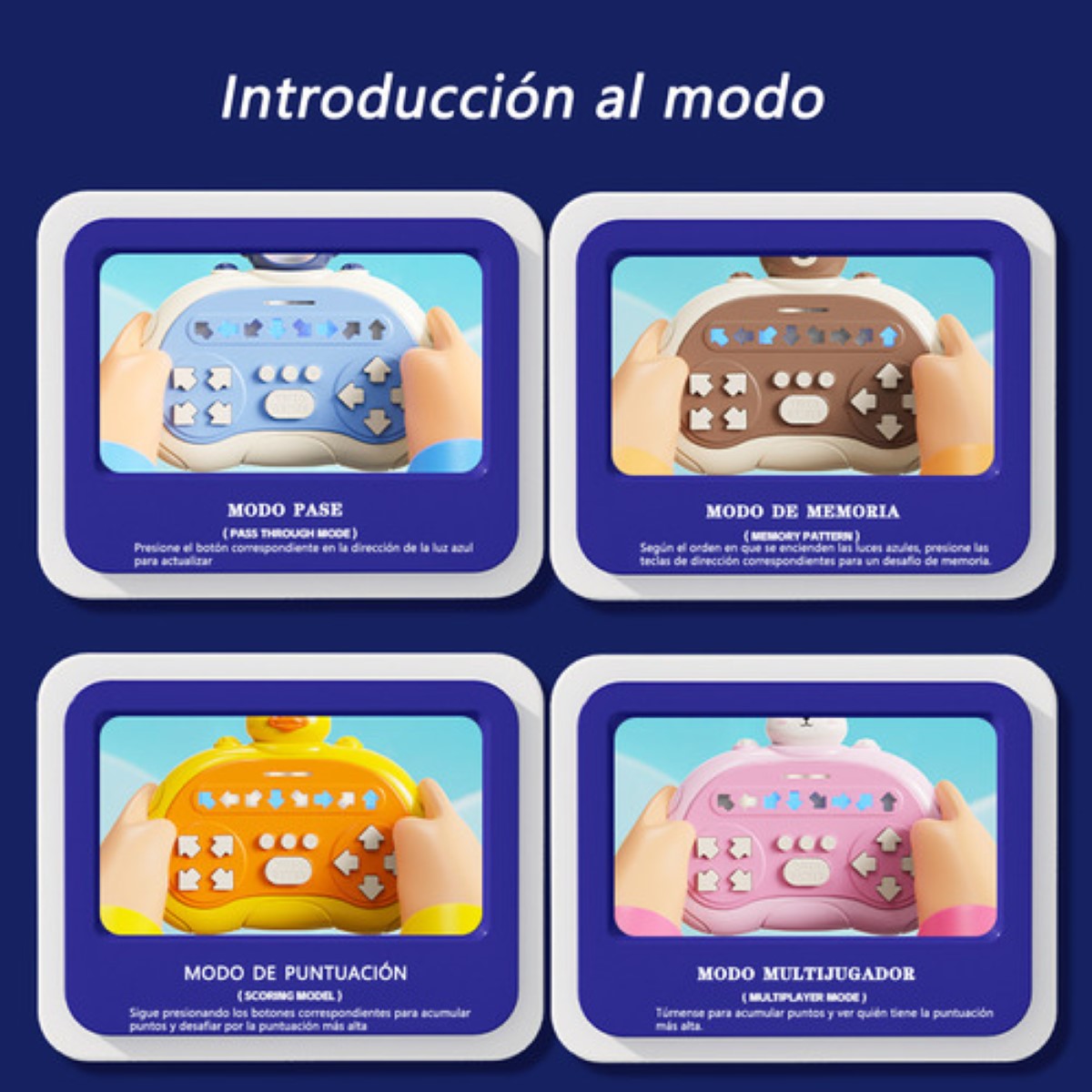 Juguetes Pop It Maestro Del Ritmo Para Niños AZUL