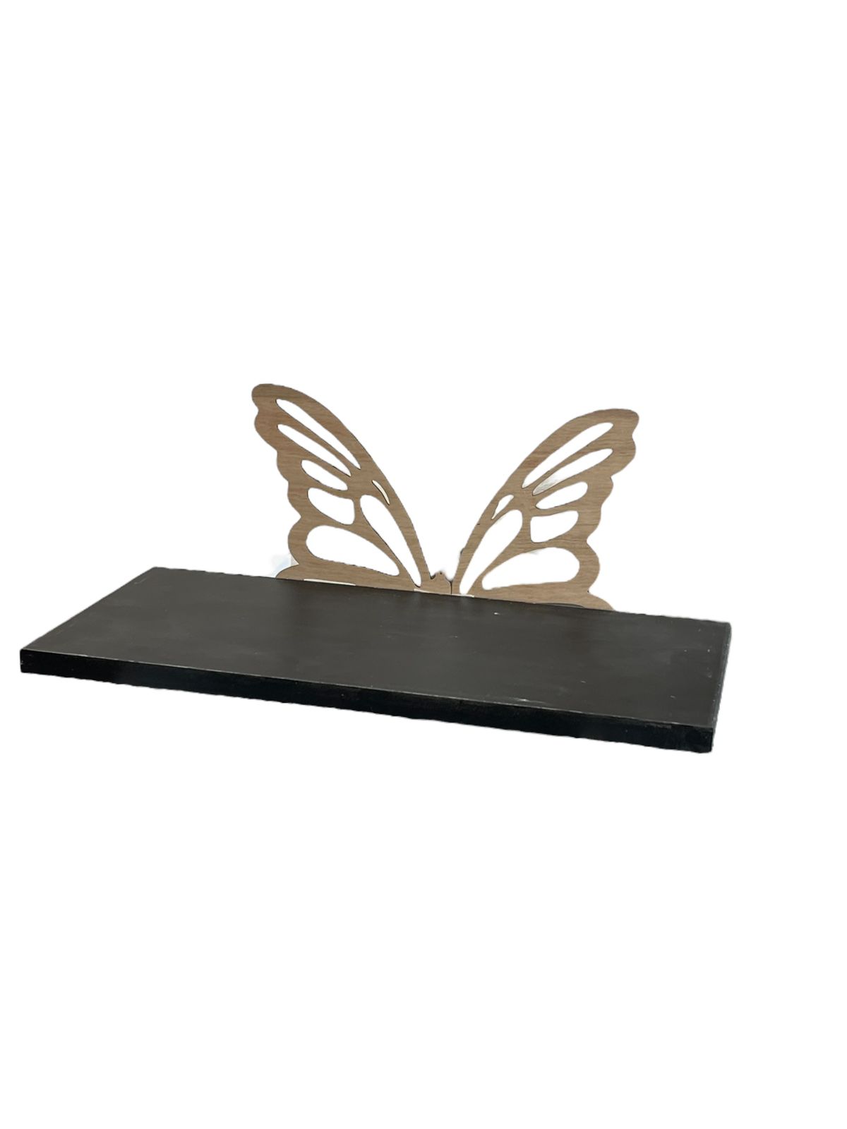 Repisa Flotante Mariposa 20x40 Negra Organización Hogar