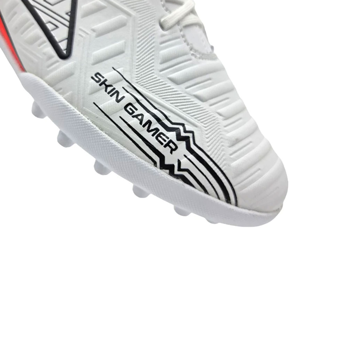 Pirma Tenis Futbol Rapido Skin Gamer Turf 3047 Blanco Rojo Hombre