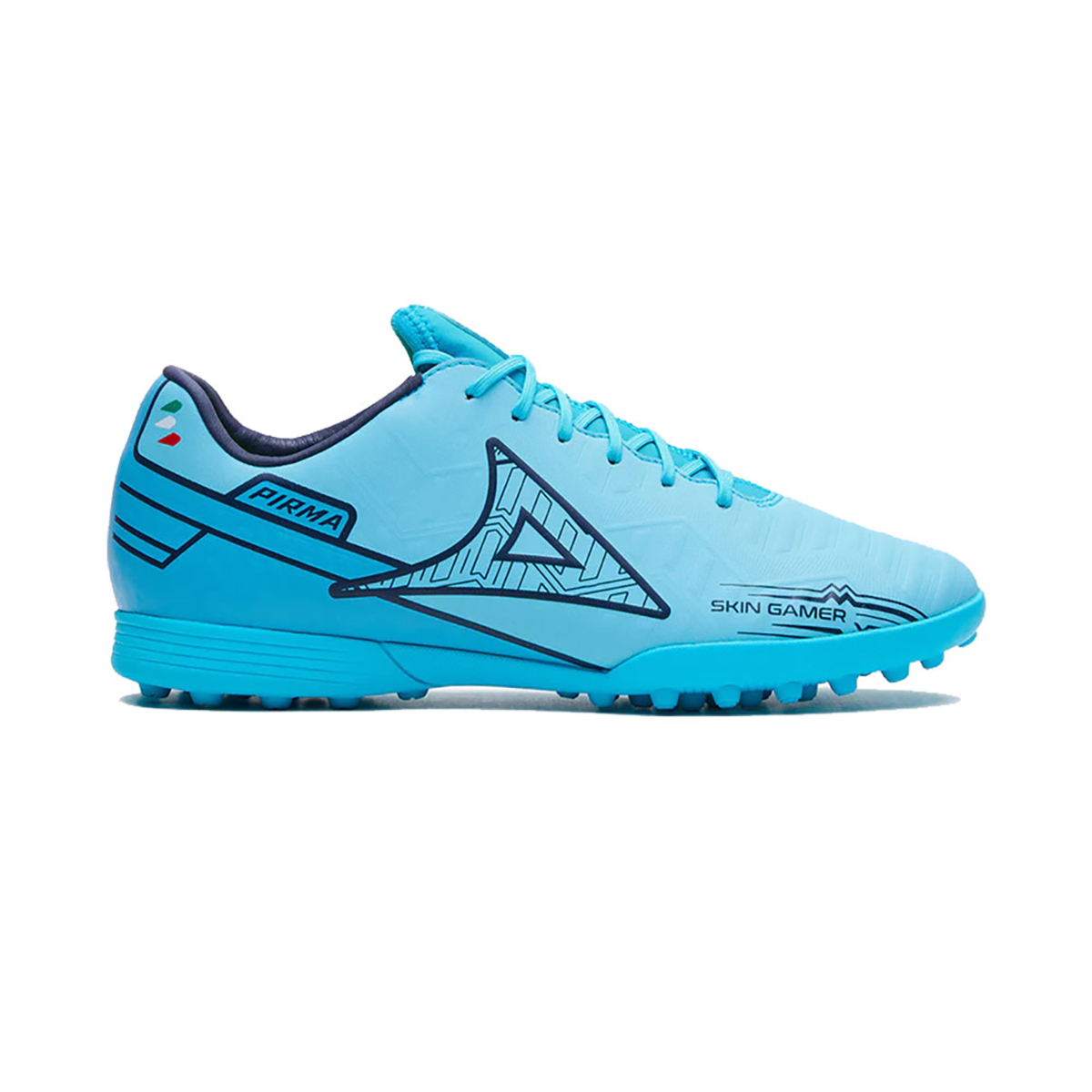 Pirma Tenis Skin Gamer Turf 3047 Hombre Azul Fútbol Rapido Suela de Hule