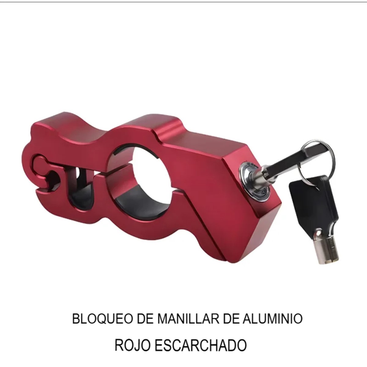 Candado manillar motocicleta freno rojo metal eléctrico bloqueo robo Bikes antirrobo portátil