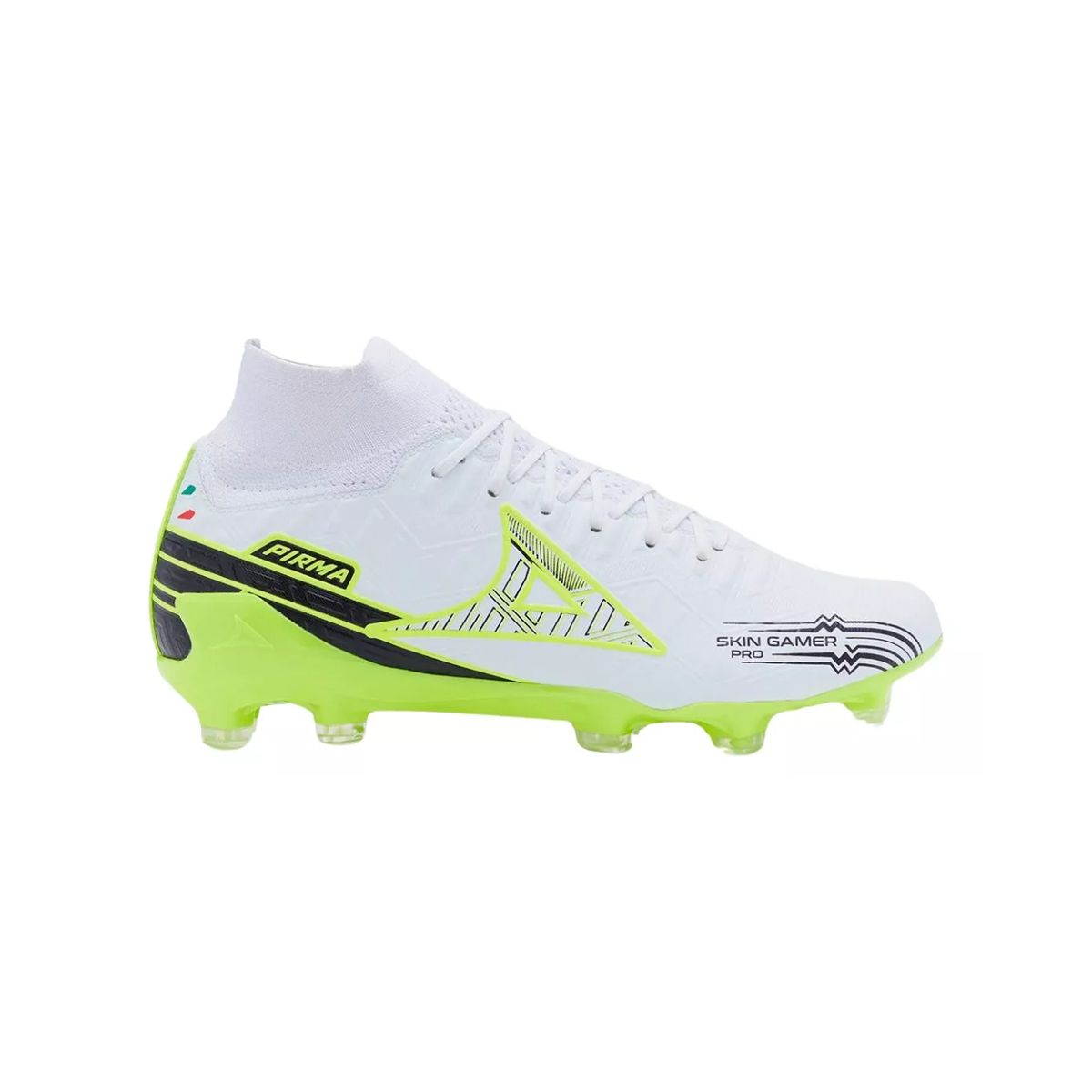 Pirma Tenis Fútbol Skin Gamer Pro 3030 Tachones Blanco Neon Hombre