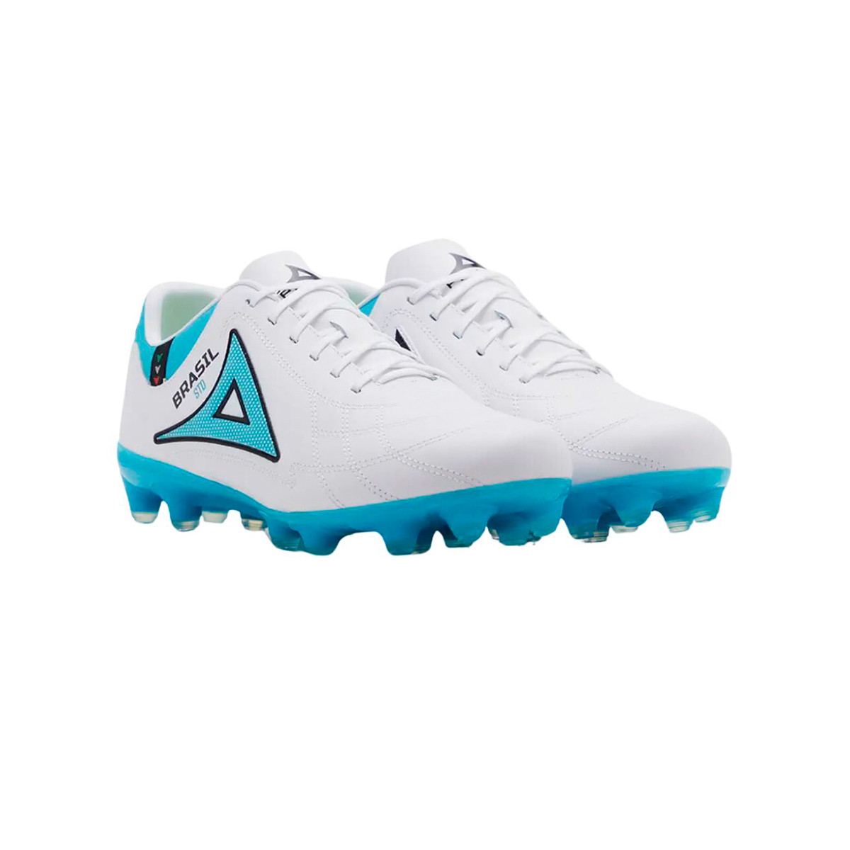 Pirma Tenis Fútbol Tachos Brasil 3052 Hombre Blanco Azul Alta Comodidad