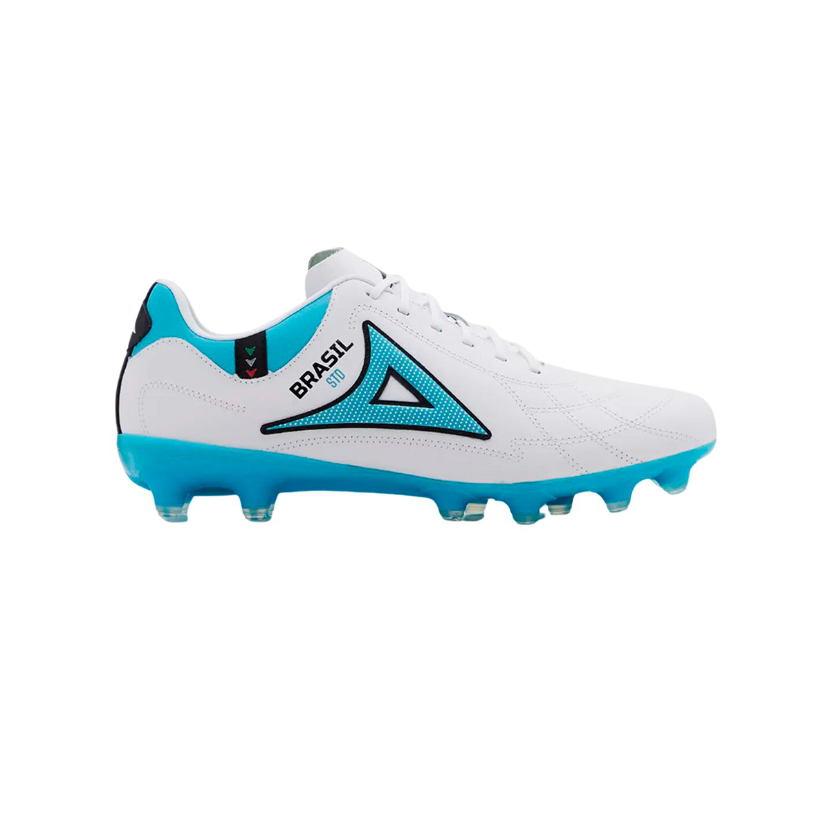 Pirma Tenis Fútbol Tachos Brasil 3052 Hombre Blanco Azul Alta Comodidad