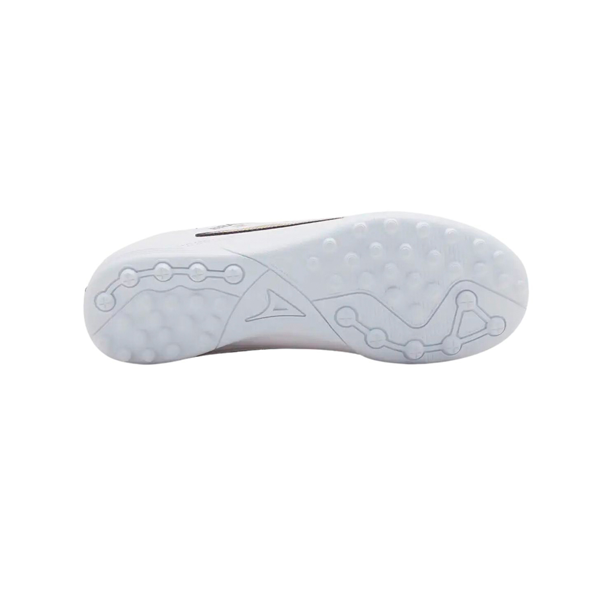 Pirma Tenis Fútbol Brasil Turf 3052 Blanco Dorado para Hombre Agarre y Confort