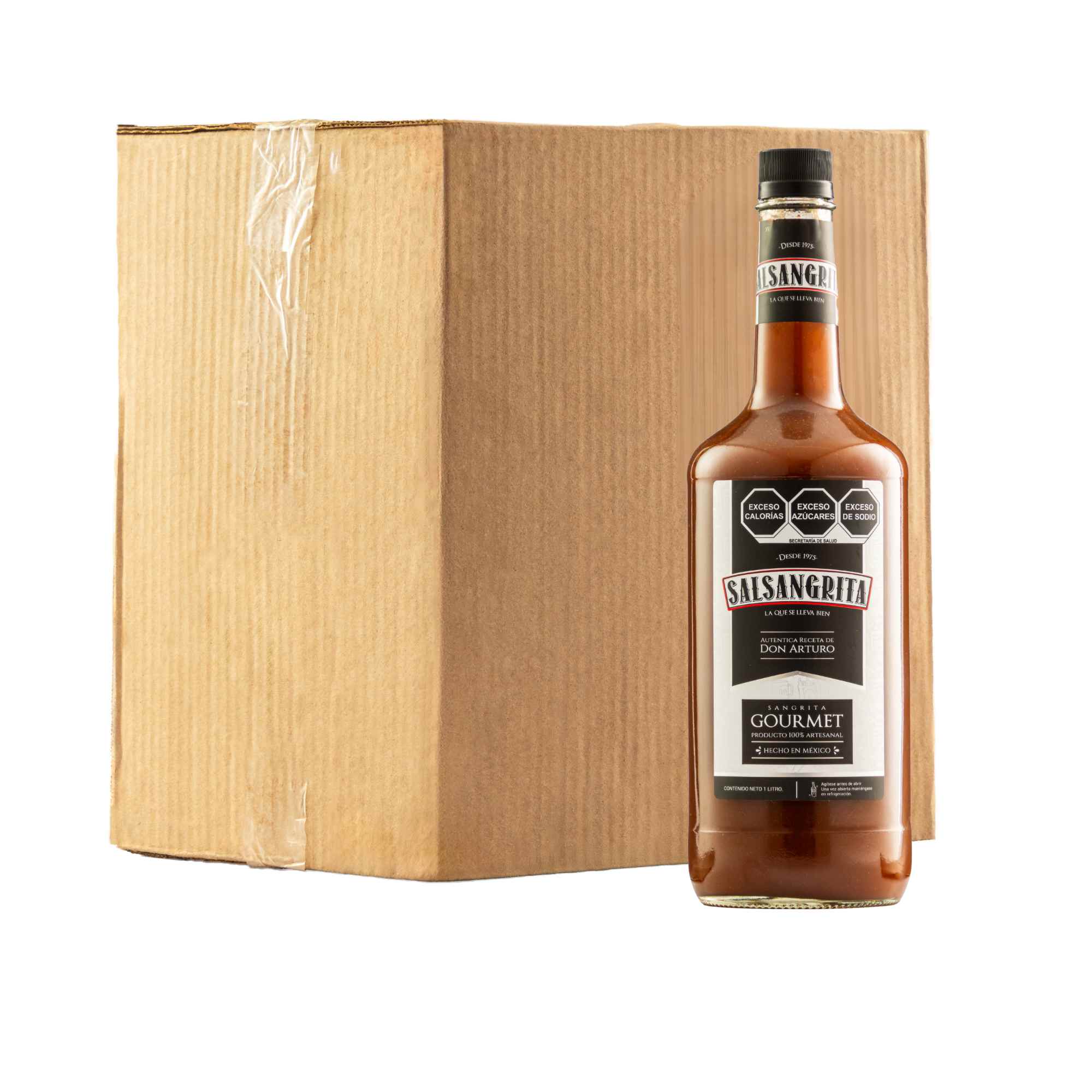 Caja Sangrita Salsangrita Gourmet 1000 Ml (12 Piezas)