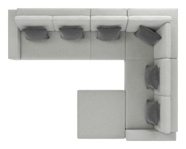 Sala Modular Exterior Corona del Mar Gris Claro - Kessa