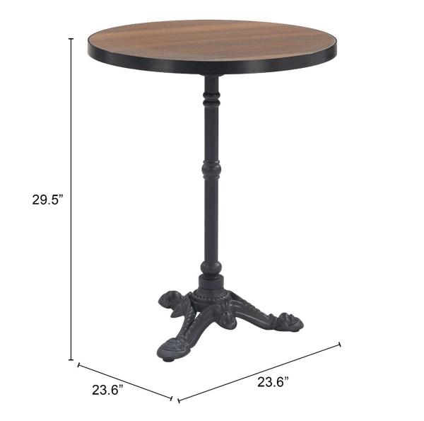 Mesa de Comedor Exterior Gazebo 2 Negro - Kessa