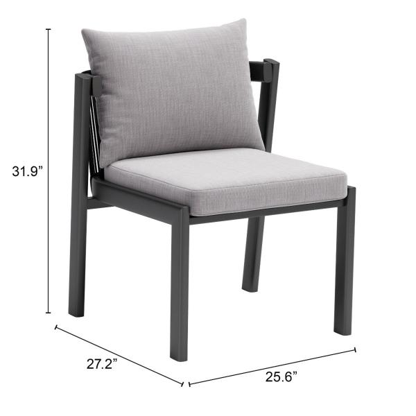 Silla de Comedor Exterior Horizon Gris - Kessa