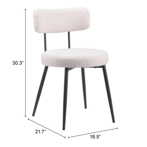 Silla de Comedor Blanca Blanco - Kessa