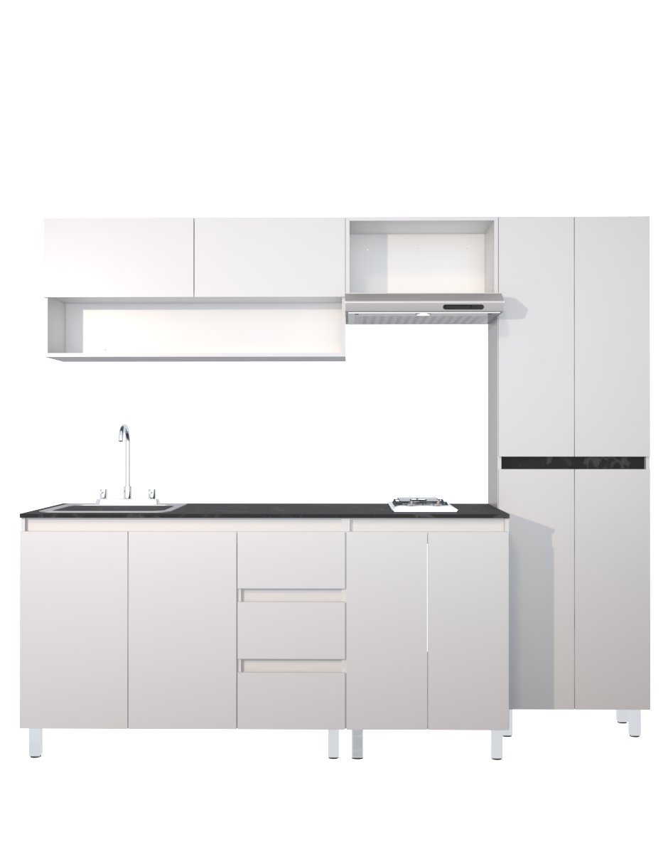 Cocina Integral Premium DALHIA Con Campana Y Parrilla